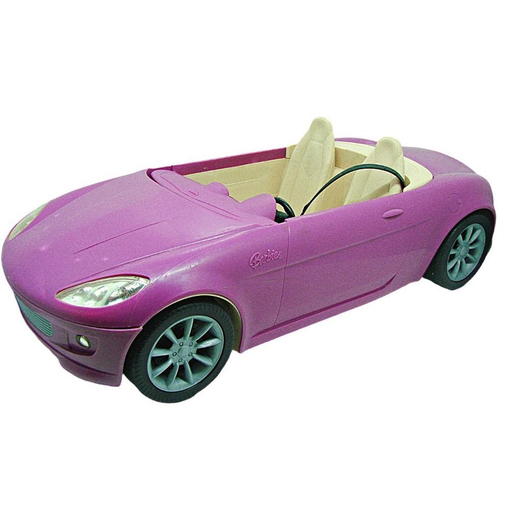Mattel Large Barbie Convertible Just Married Car Purple Pink 2006 (K8665) 17x10